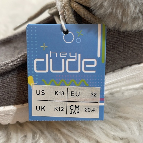 HEY DUDE Sunset Smoke Britt Lace Up Bootie Faux Fur Collar NEW Size Youth K13 - Picture 12 of 14